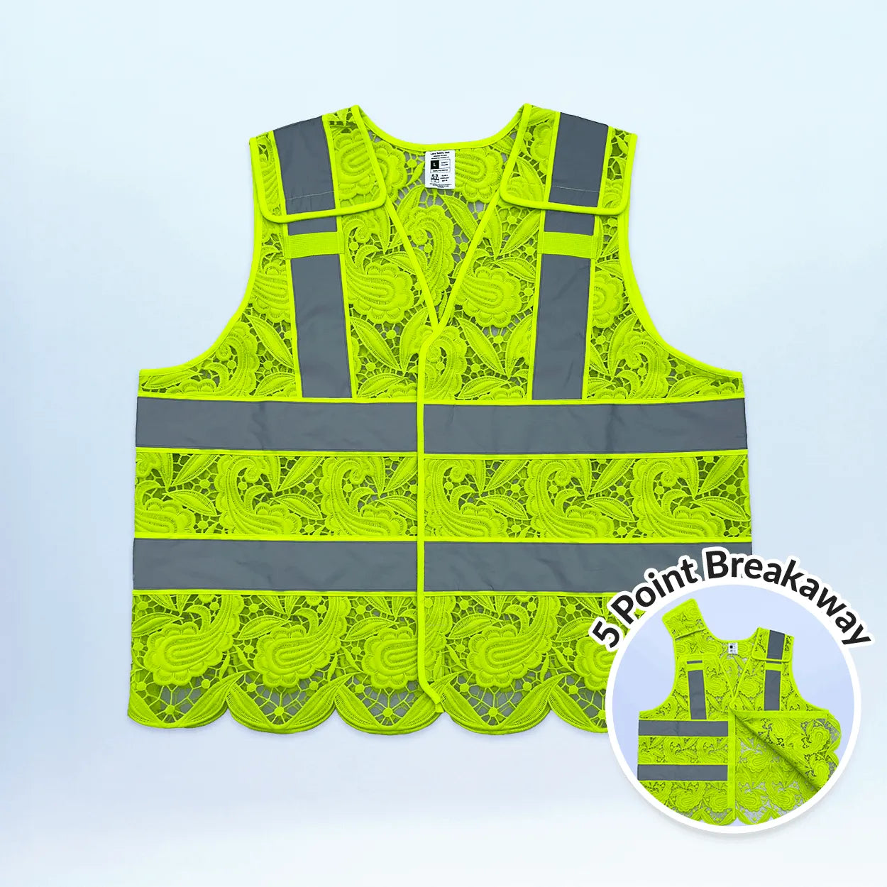Lace Safety Vest - Breakaway (No Pockets)