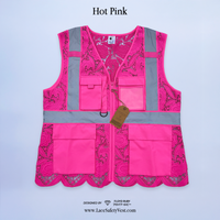 トップス journal standard luxeHARi LACE WORK VEST Lace Safety Vest with Pockets