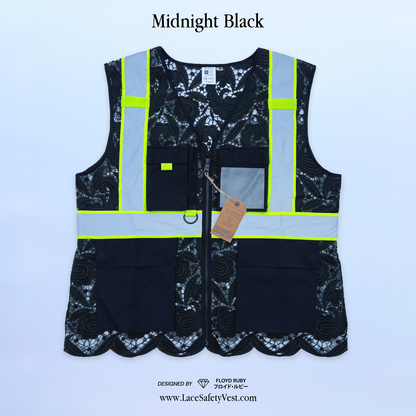 Lace Safety Vest with Pockets