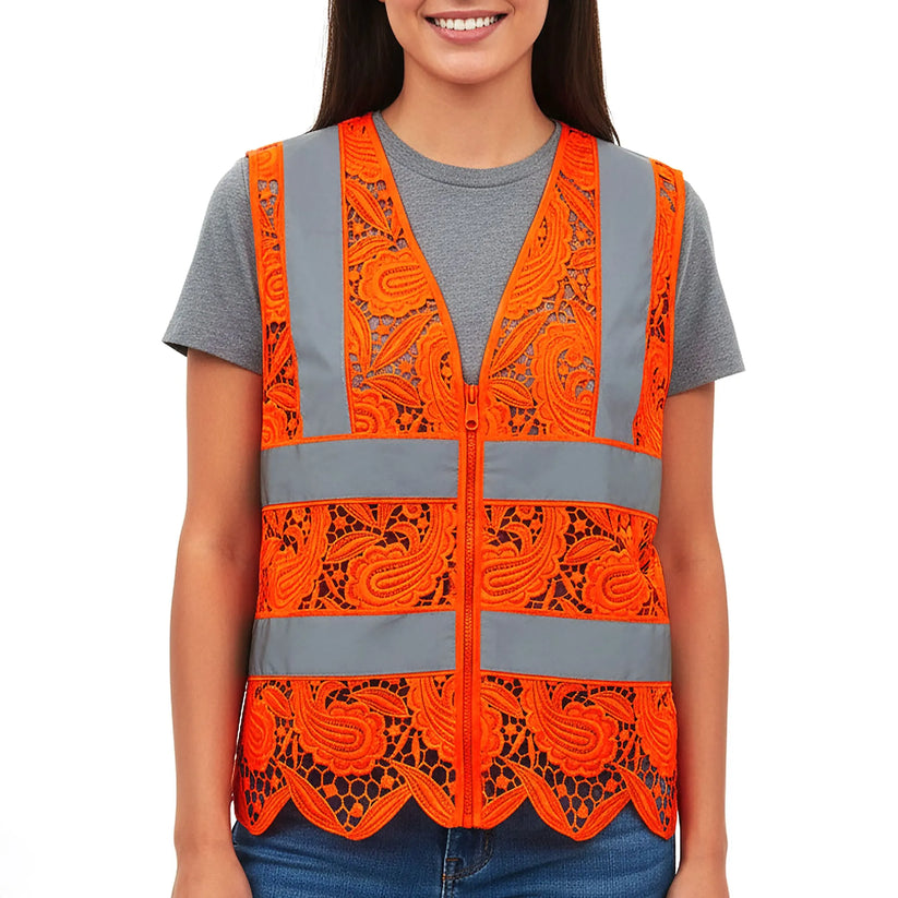 【TAN】LACYVEST Lace Safety Vest (No Pockets)