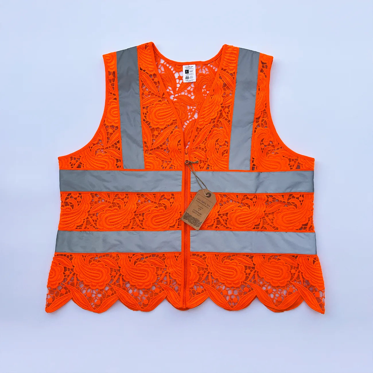 上品なファッション Lace Vest Safety トップス